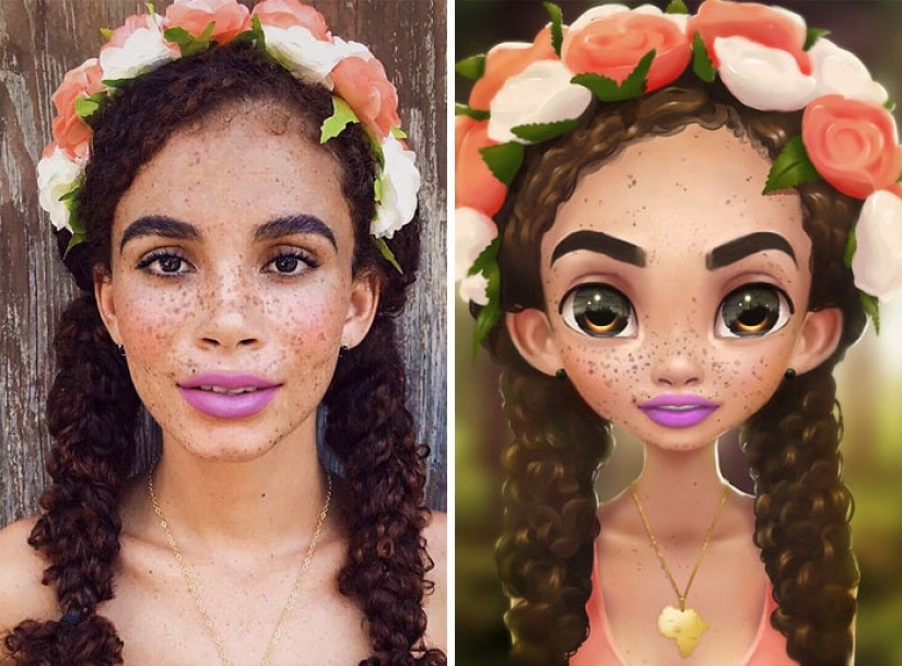 Un amante de Disney y Pixar convierte retratos de gente común en dibujos animados, ¡y es increíble! Un amante de Disney y Pixar convierte retratos de gente común en dibujos animados, ¡y es increíble!