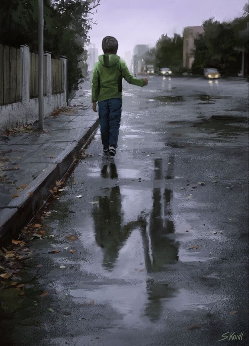 Un artista austriaco dibuja escenas de miedo que te mantendrán despierto hoy: 13 fotos Un artista austriaco dibuja escenas de miedo que te mantendrán despierto hoy: 13 fotos