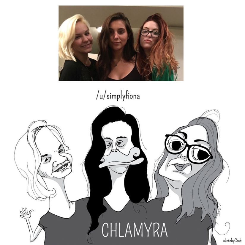 Un dibujante dibujó a los usuarios de Reddit, destacando lo peor