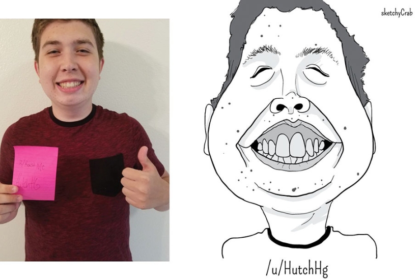 Un dibujante dibujó a los usuarios de Reddit, destacando lo peor