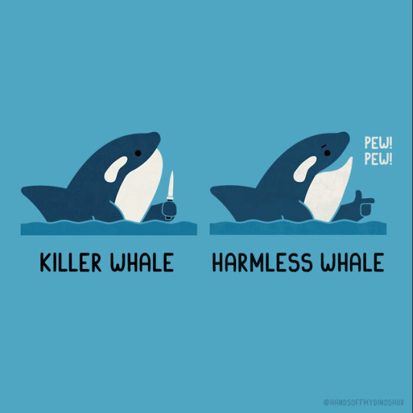 Un divertido giro de palabras: mi serie de 15 ilustraciones punny y sus extravagantes opuestos