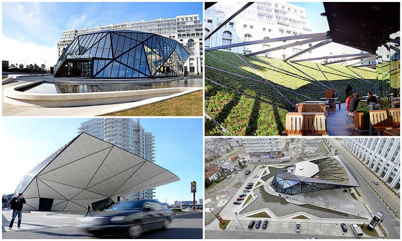 Un McDonald's futurista fue construido en Batumi Un McDonald's futurista fue construido en Batumi