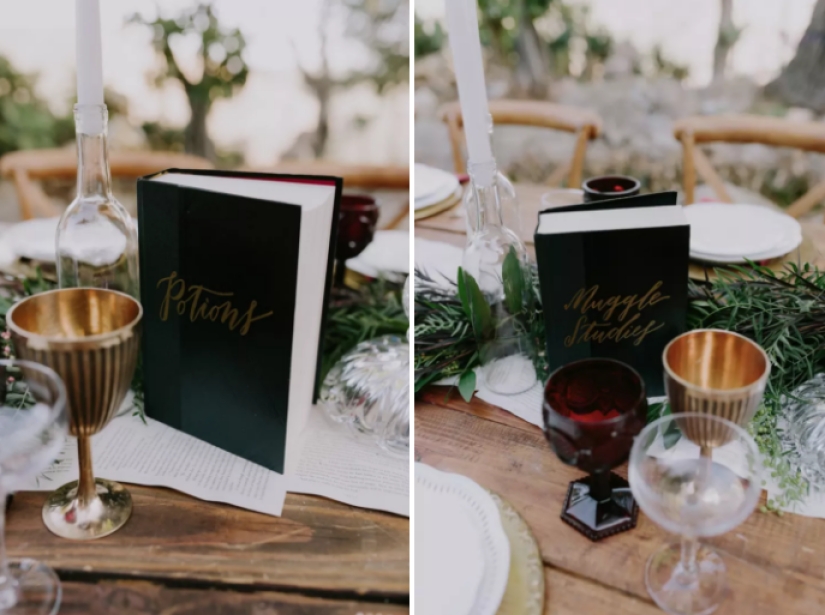 Una boda al estilo de Harry Potter: búhos, un castillo y varitas mágicas