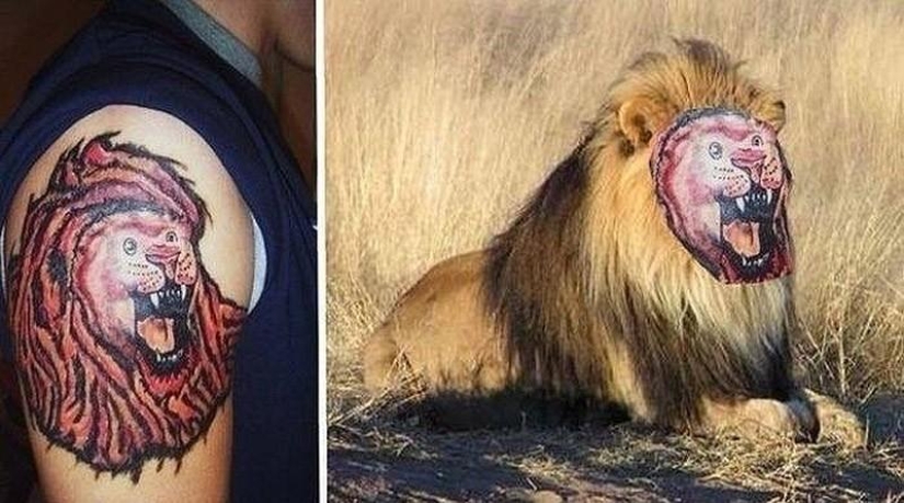 Unreal tattoos of real people and animals Unreal tattoos of real people and animals