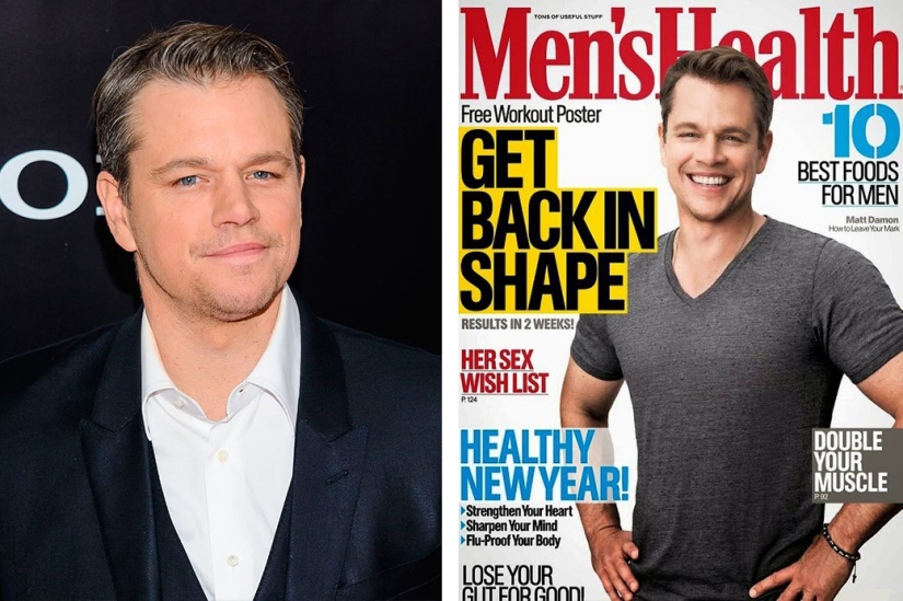Unrealistically beautiful: famous men before and after photoshop
