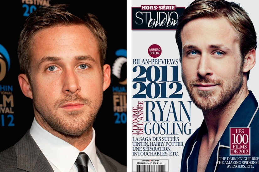 Unrealistically beautiful: famous men before and after photoshop