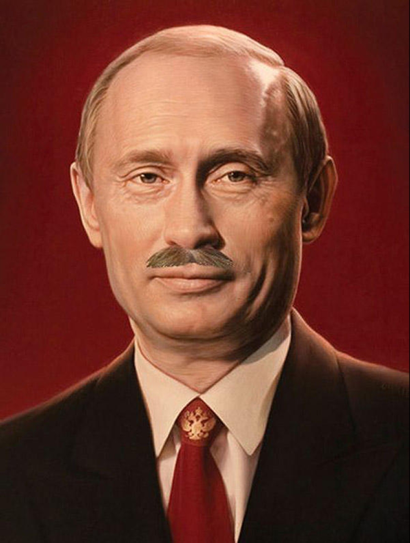 Unusual mustache fan site for Putin Unusual mustache fan site for Putin