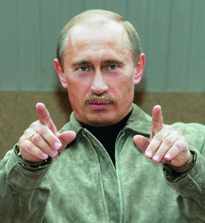 Unusual mustache fan site for Putin Unusual mustache fan site for Putin