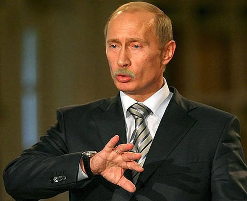 Unusual mustache fan site for Putin Unusual mustache fan site for Putin