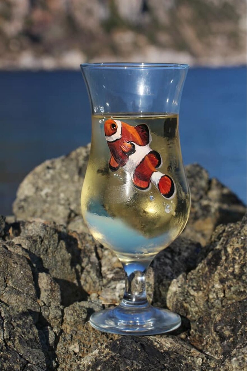 Uso varios objetos de cristal para pintar animales hiperrealistas y aquí hay 20 fotos de ellos (nuevas fotos)