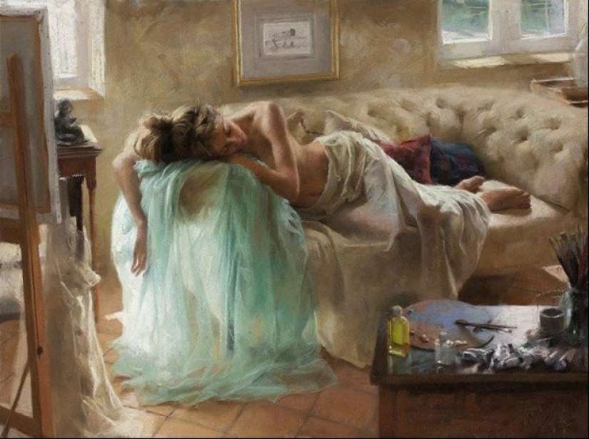 Vicente Romero Redondo - virgin beauty and tenderness in his works (9 photos)