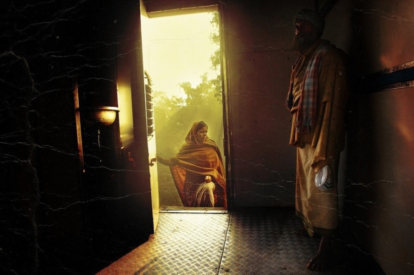 Vida nocturna de la estación india