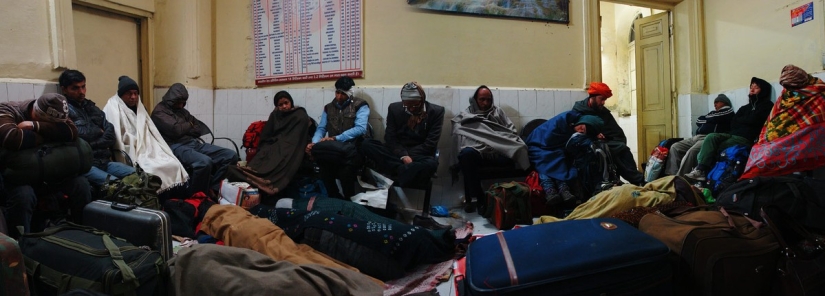 Vida nocturna de la estación india