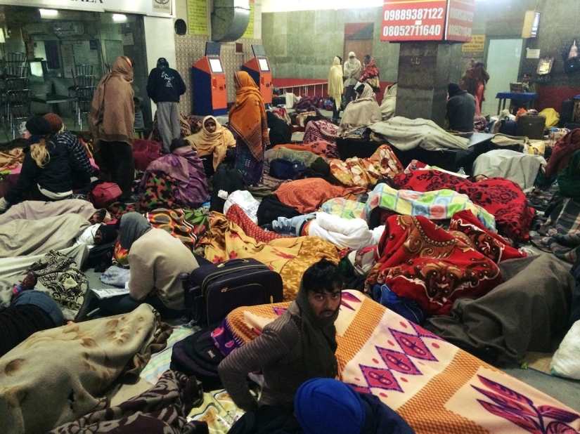 Vida nocturna de la estación india