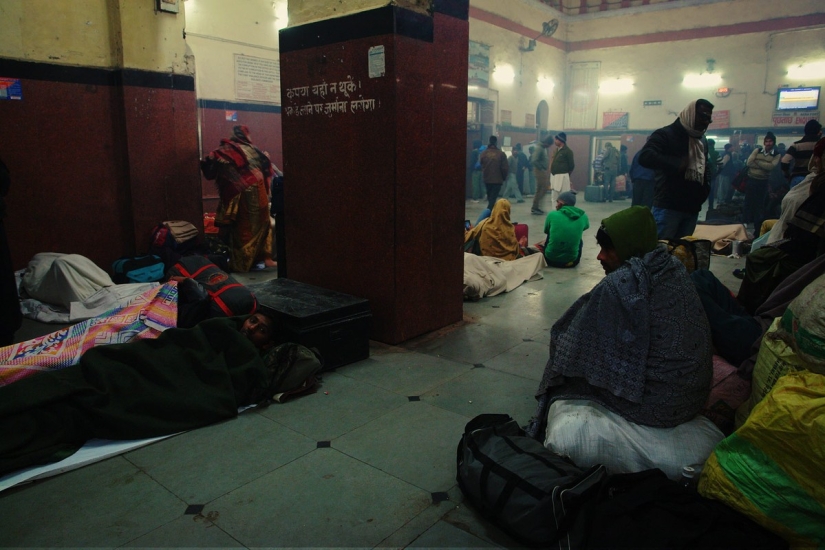 Vida nocturna de la estación india