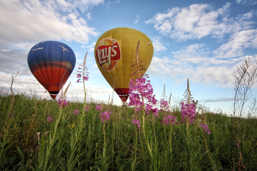 View from the basket: "Heavenly Fair of the Urals" in the Perm Region