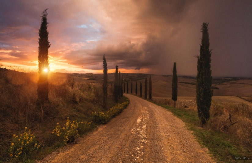 Warm autumn in Tuscany