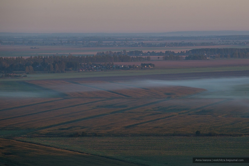 Waste heaps. Soligorsk mountains. Space landscapes of Belarus