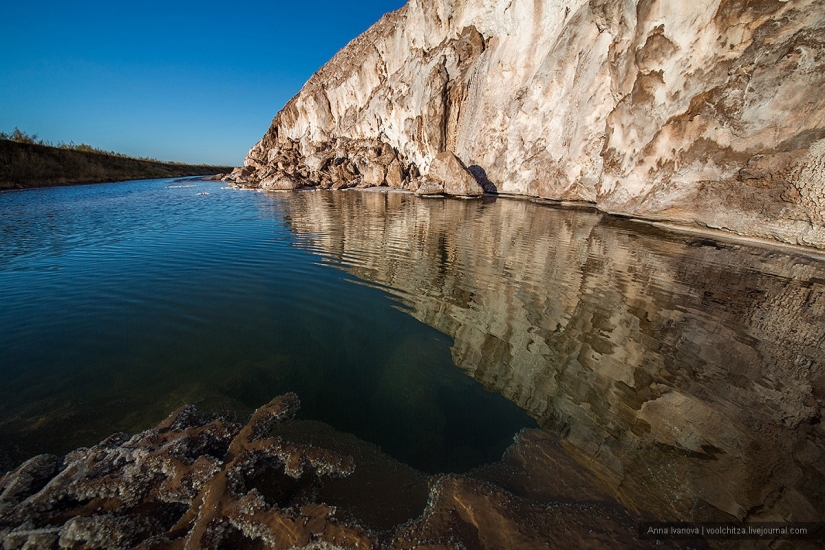 Waste heaps. Soligorsk mountains. Space landscapes of Belarus