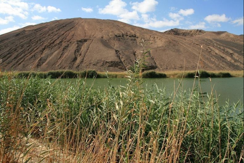 Wau an Namus - an oasis in a volcanic crater Wau an Namus - an oasis in a volcanic crater