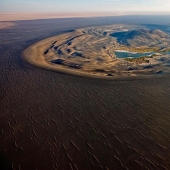 Wau an Namus - an oasis in a volcanic crater