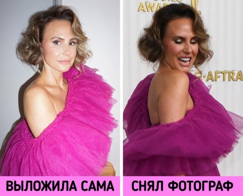 We compared 16 frames posted on social networks by the stars themselves and those taken by photographers. And a little stunned by the difference
