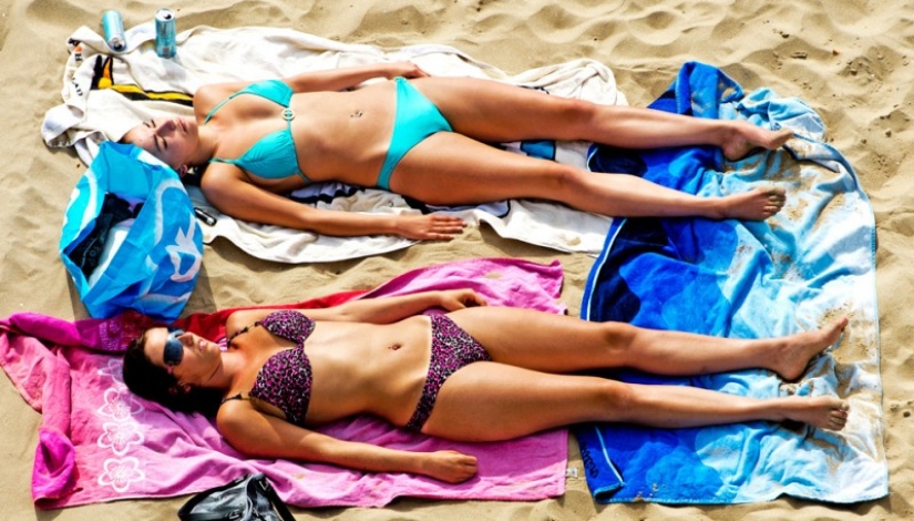 What beach Holland looks like from a bird's eye view