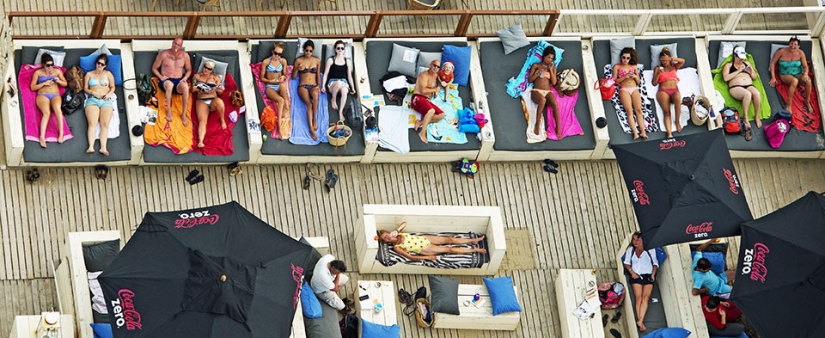 What beach Holland looks like from a bird's eye view