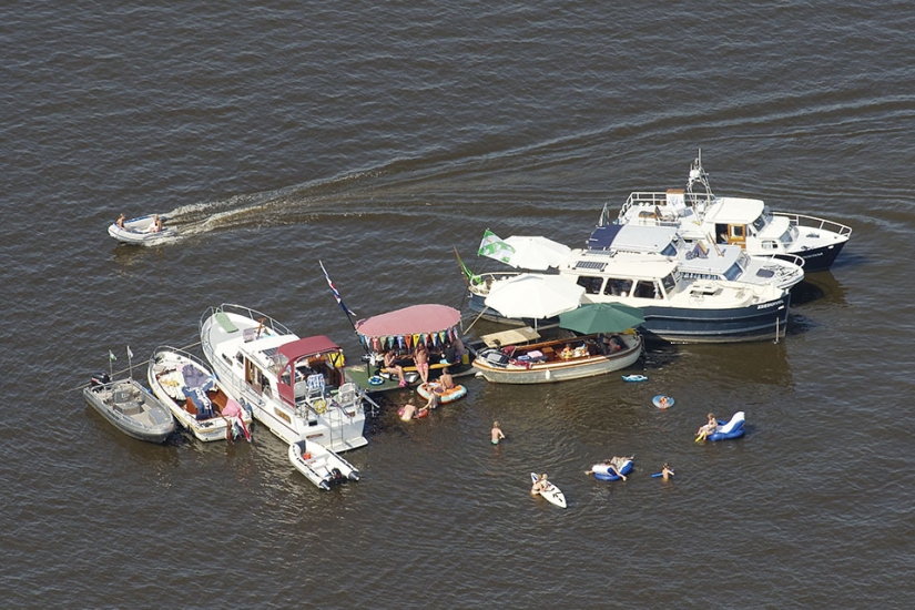 What beach Holland looks like from a bird's eye view