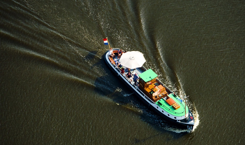 What beach Holland looks like from a bird's eye view