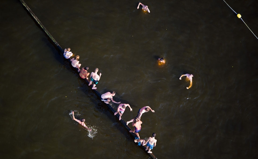 What beach Holland looks like from a bird's eye view