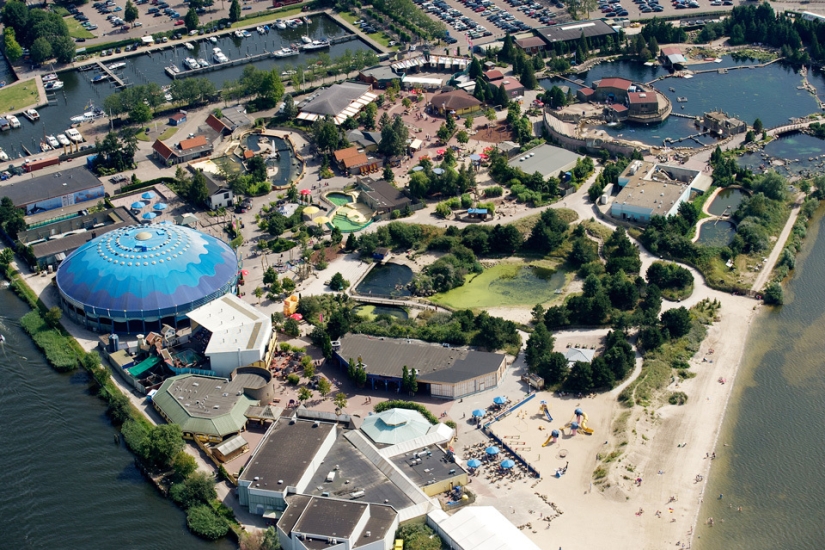 What beach Holland looks like from a bird's eye view