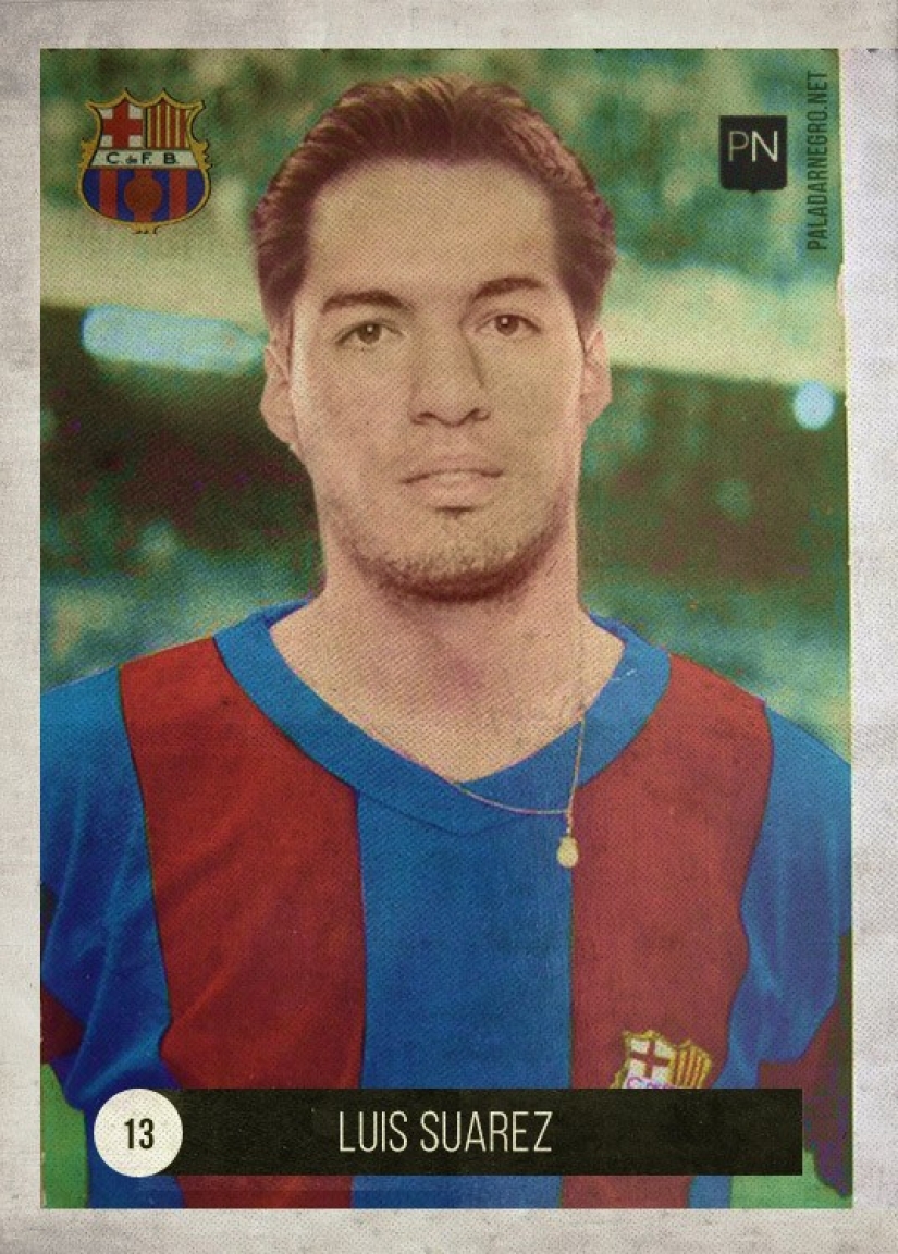 What famous football players would look like if they lived and played in the 50s