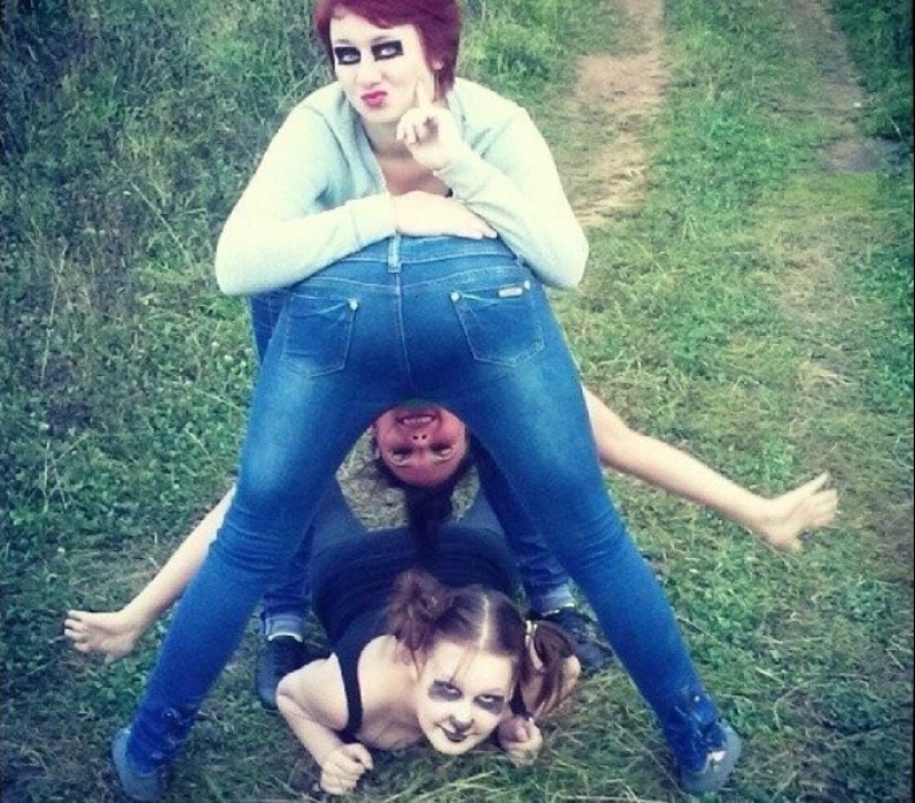 What girls are ready for for fame and likes - the most "creative" shots of youth