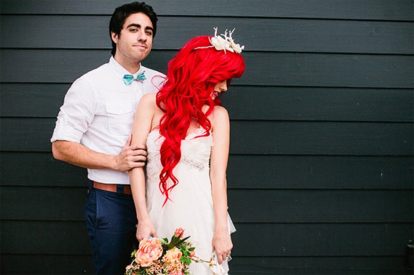 What would the wedding of the little mermaid Ariel look like in real life