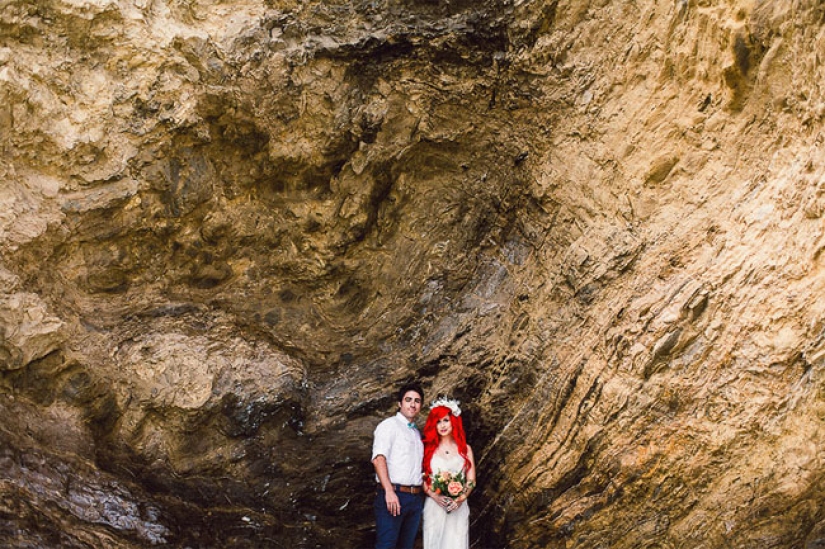 What would the wedding of the little mermaid Ariel look like in real life