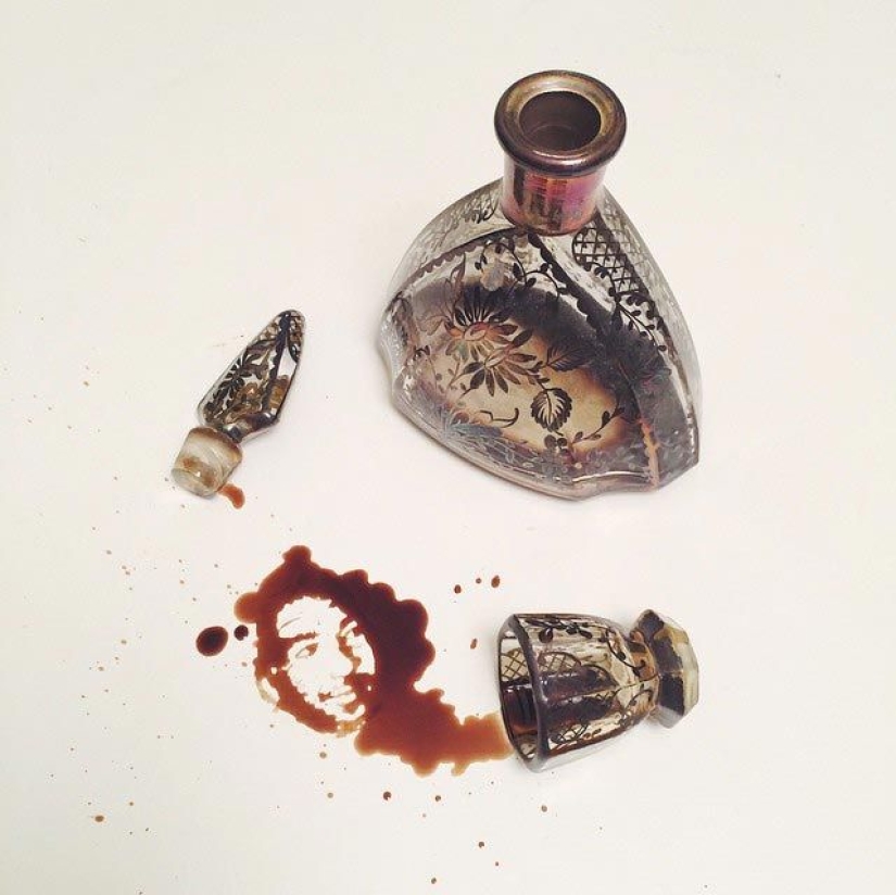 When spilled coffee becomes art