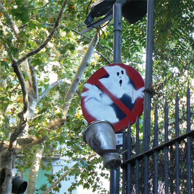 When vandalism can be turned into a joke