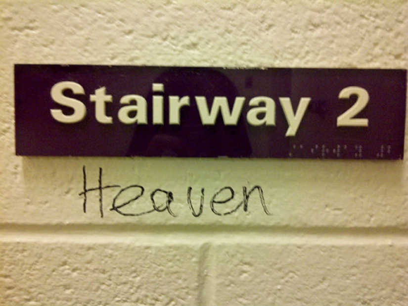 When vandalism can be turned into a joke