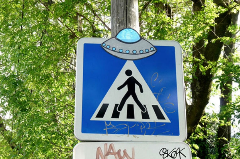 When vandalism can be turned into a joke