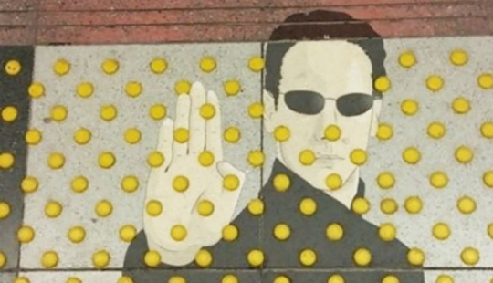 When vandalism can be turned into a joke