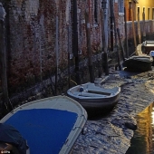 Where did the water from the canals in Venice go