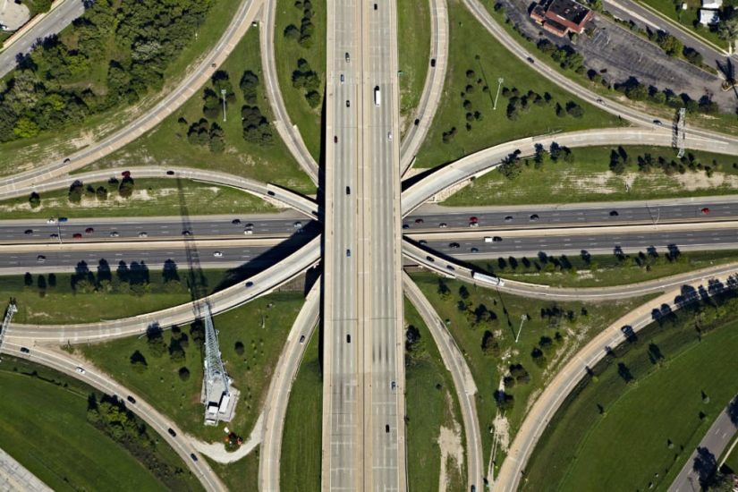 Where the Roads Divide: Aerial Photography by Peter Andrew