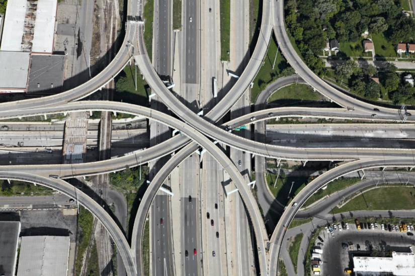Where the Roads Divide: Aerial Photography by Peter Andrew