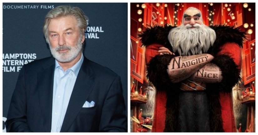 Which of the Hollywood stars voiced New Year's cartoons