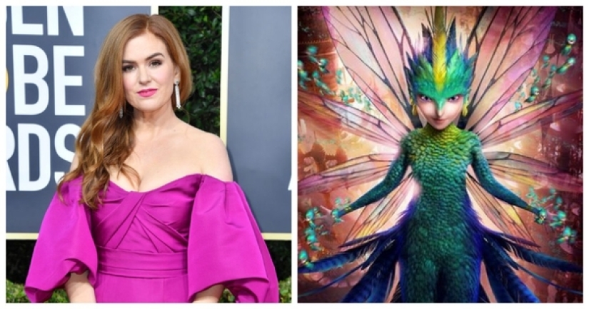 Which of the Hollywood stars voiced New Year's cartoons