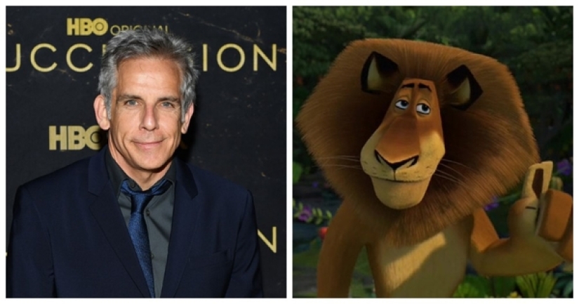 Which of the Hollywood stars voiced New Year's cartoons