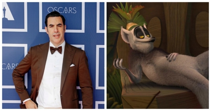 Which of the Hollywood stars voiced New Year's cartoons