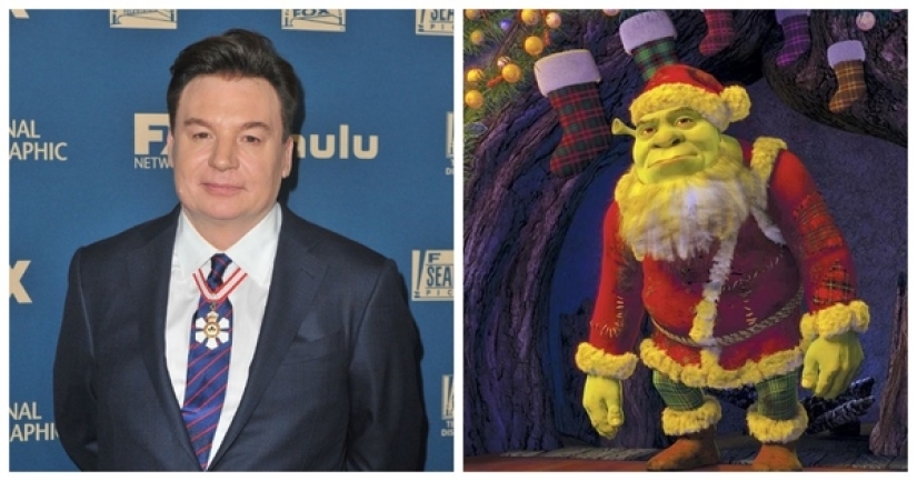 Which of the Hollywood stars voiced New Year's cartoons