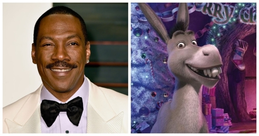 Which of the Hollywood stars voiced New Year's cartoons